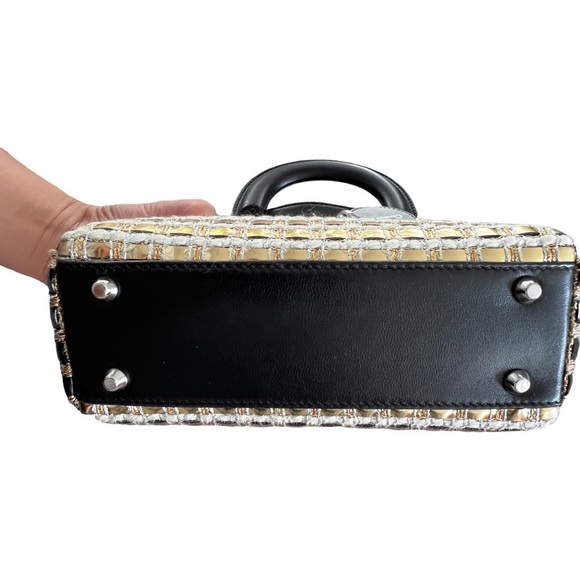 Micro Dior woven metallic lady dior bag - Picture 4 of 9